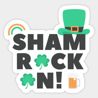 Sham Rock On Sticker